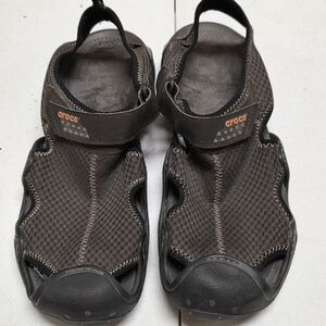 CROCS Men's Dark Brown Sandals